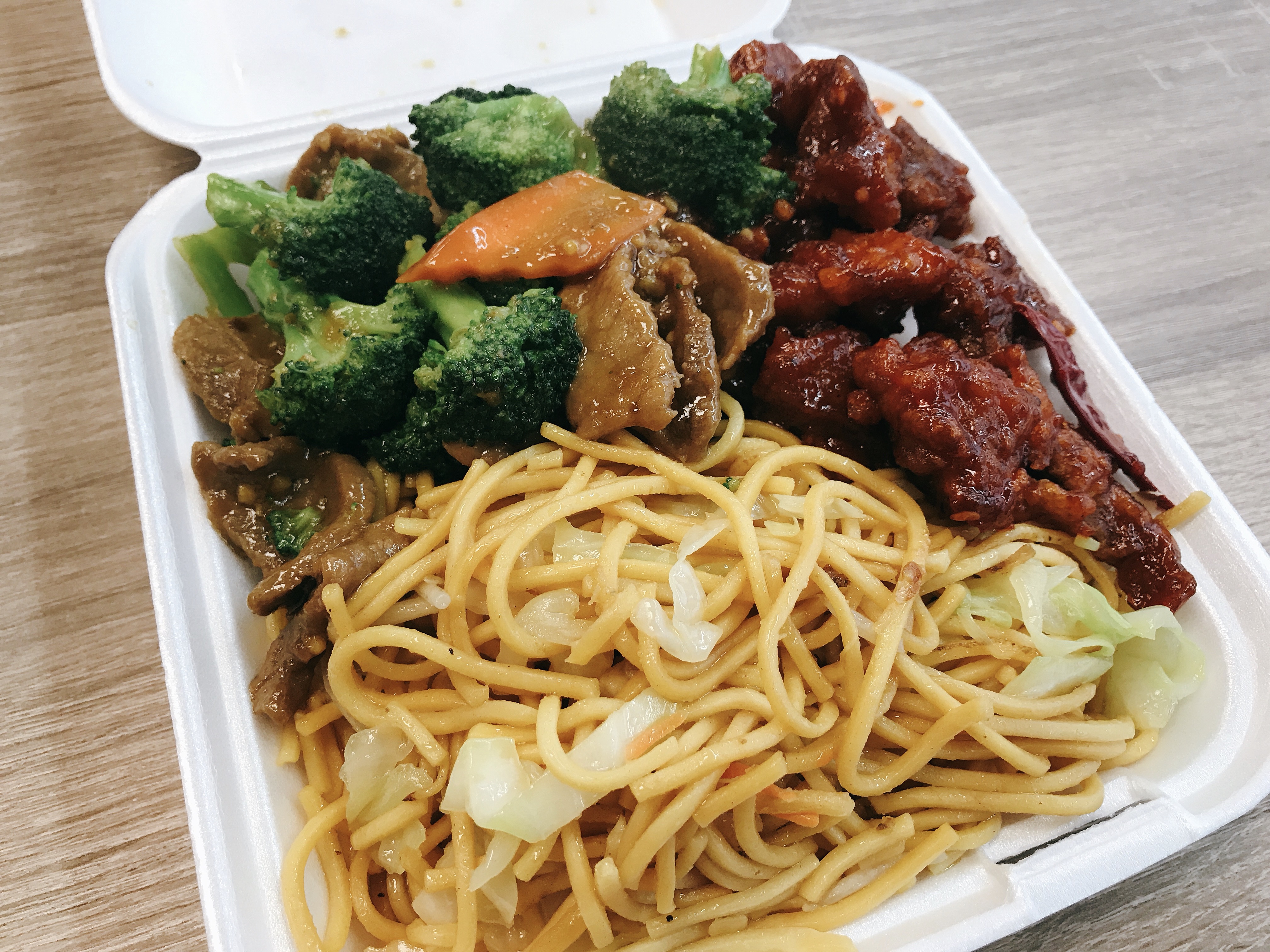 Bento Box Combo at Panda Kitchen [Hole in the Wall]