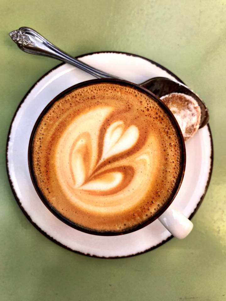 Cafe latte from Bakery Habana