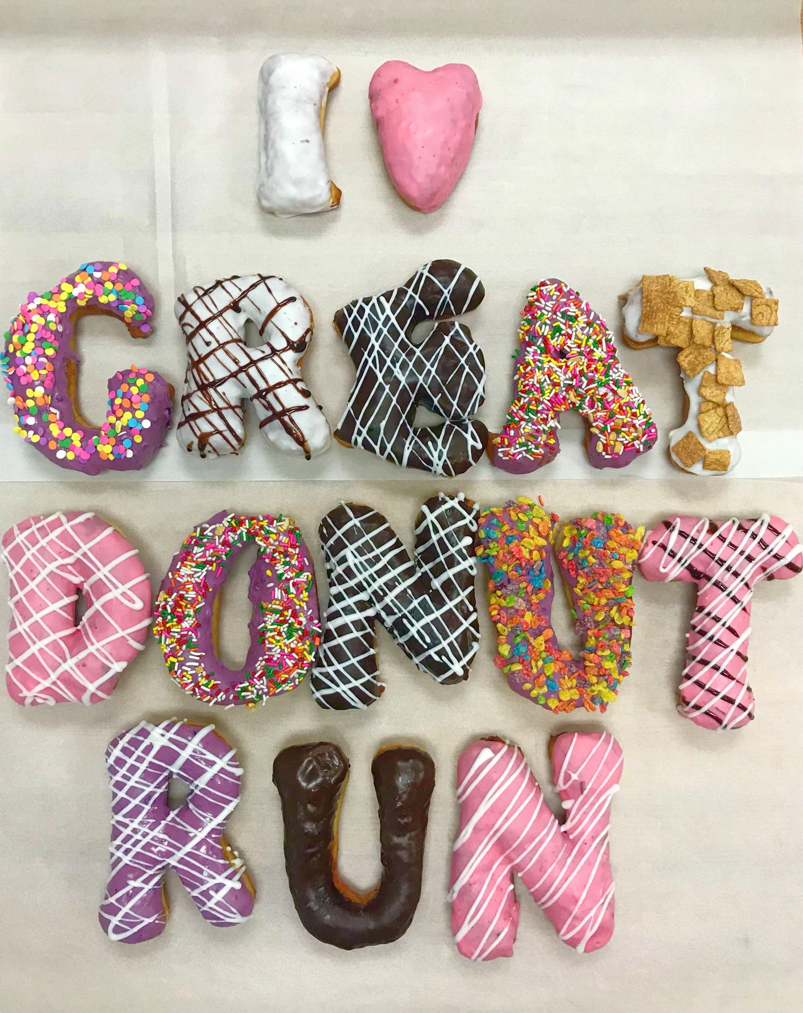 Donut signage from Glee