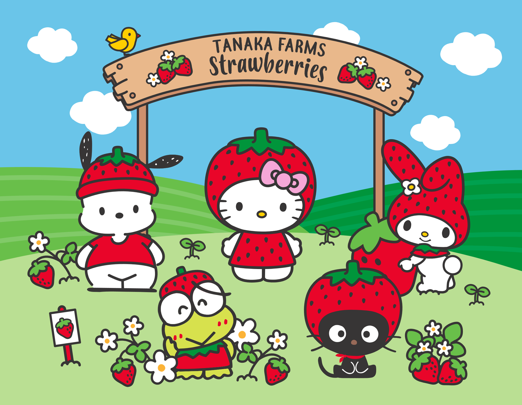 Hello Kitty and Tanaka Farms Strawberry season collaboration