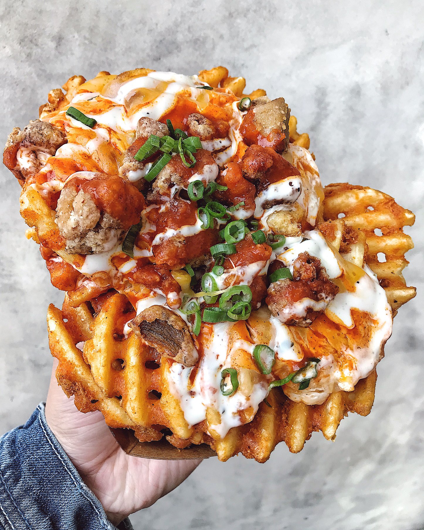 Loaded Buff Chick Fries from Wingman