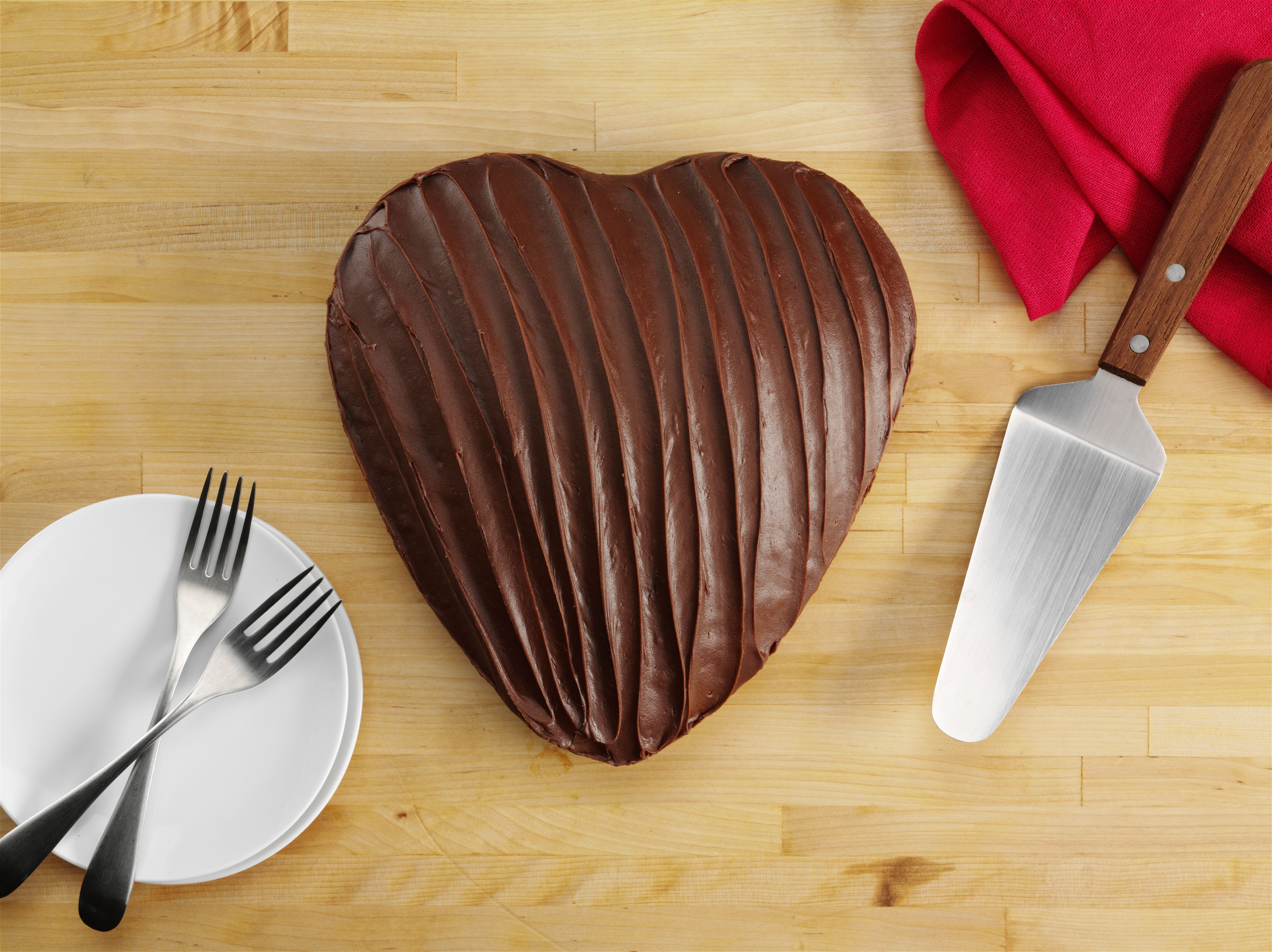 Heart-shaped cake by Portillo's
