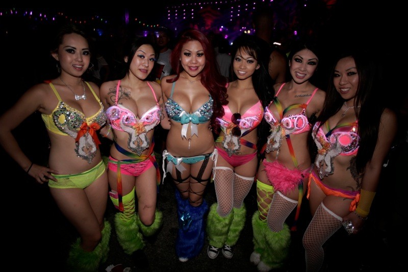The Gorgeous Girls of EDC Las Vegas 2013.