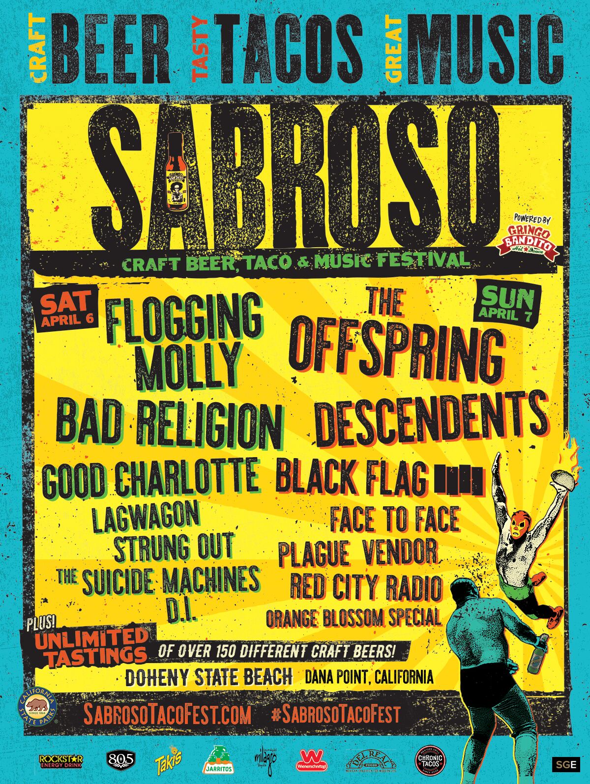 Sabroso Fest 2019 Announces Lineup With The Offspring, Flogging Molly